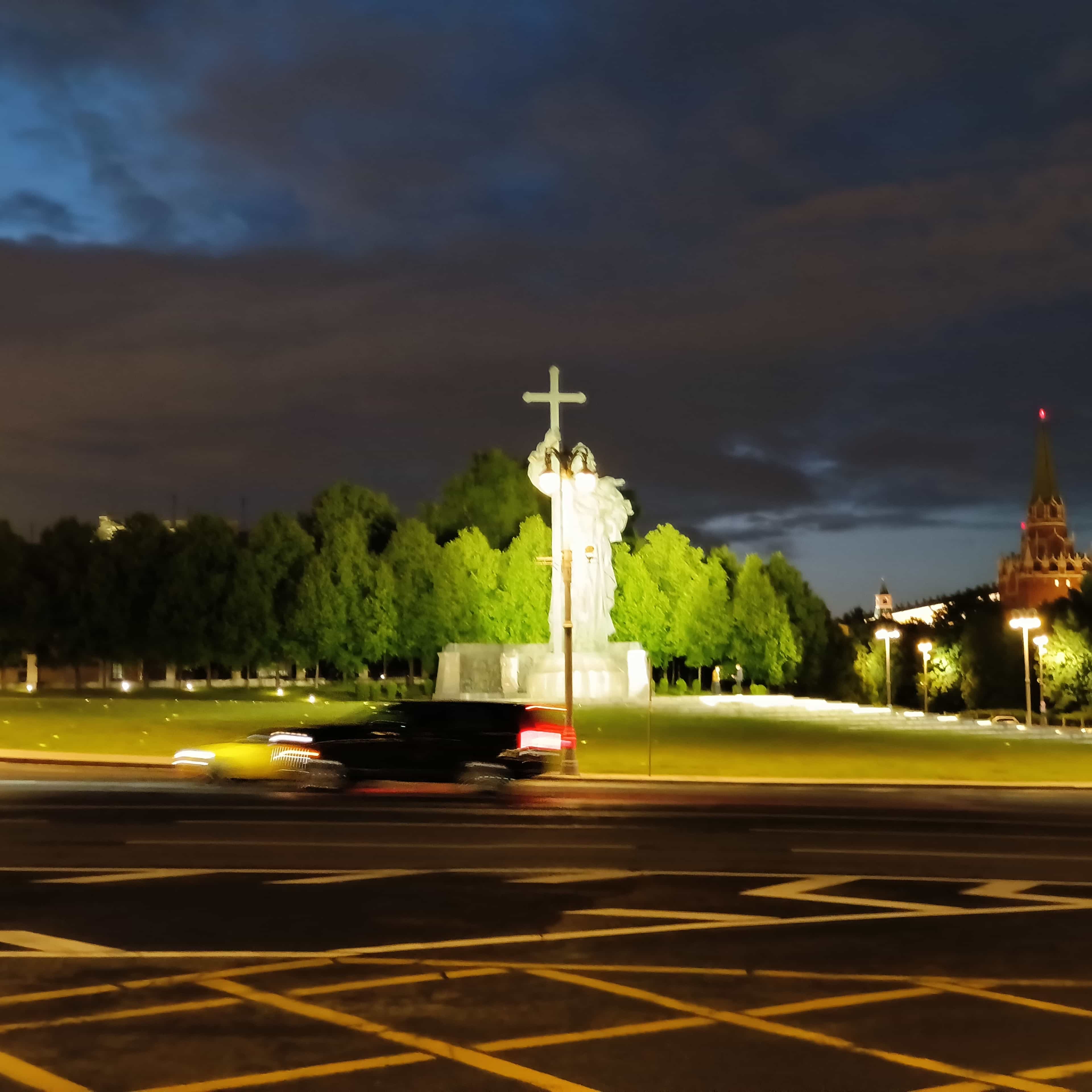 Photo from Moscow: night moscow cross.