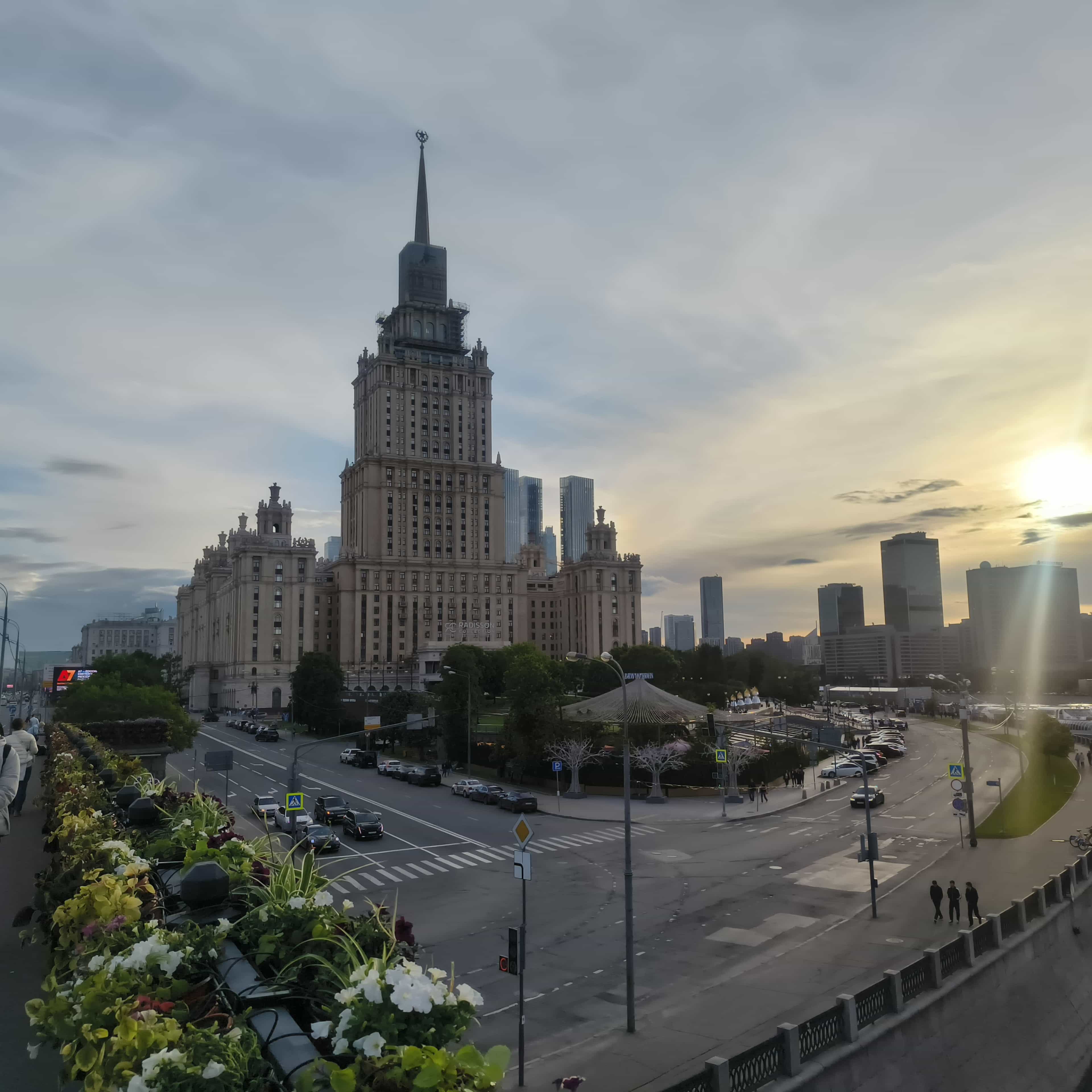 Photo from Moscow: ukraine hotel sunset.