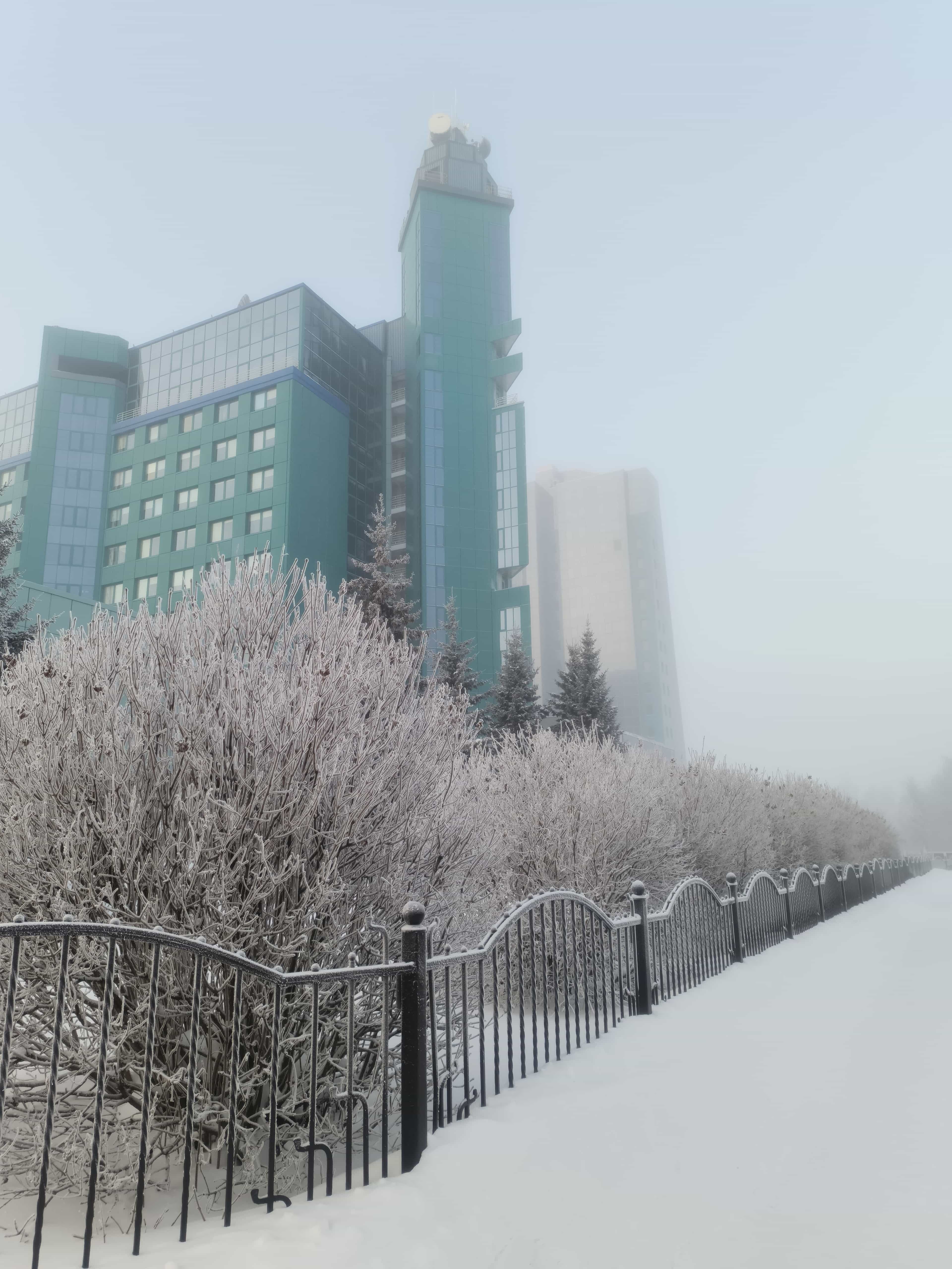 Photo from Surgut: frost 13.