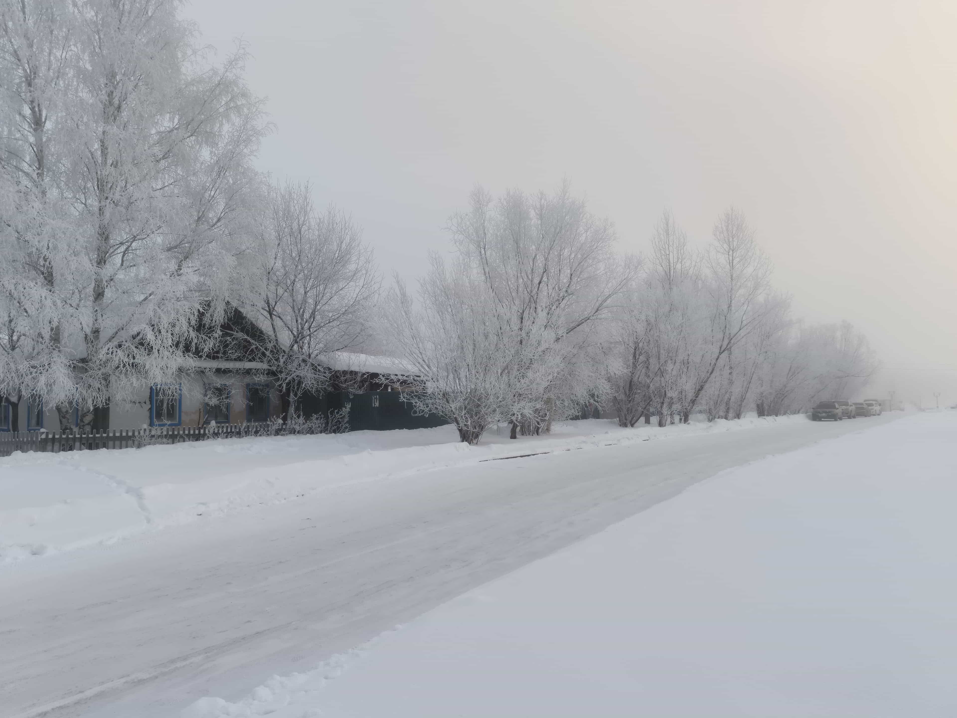 Photo from Surgut: frost 14.