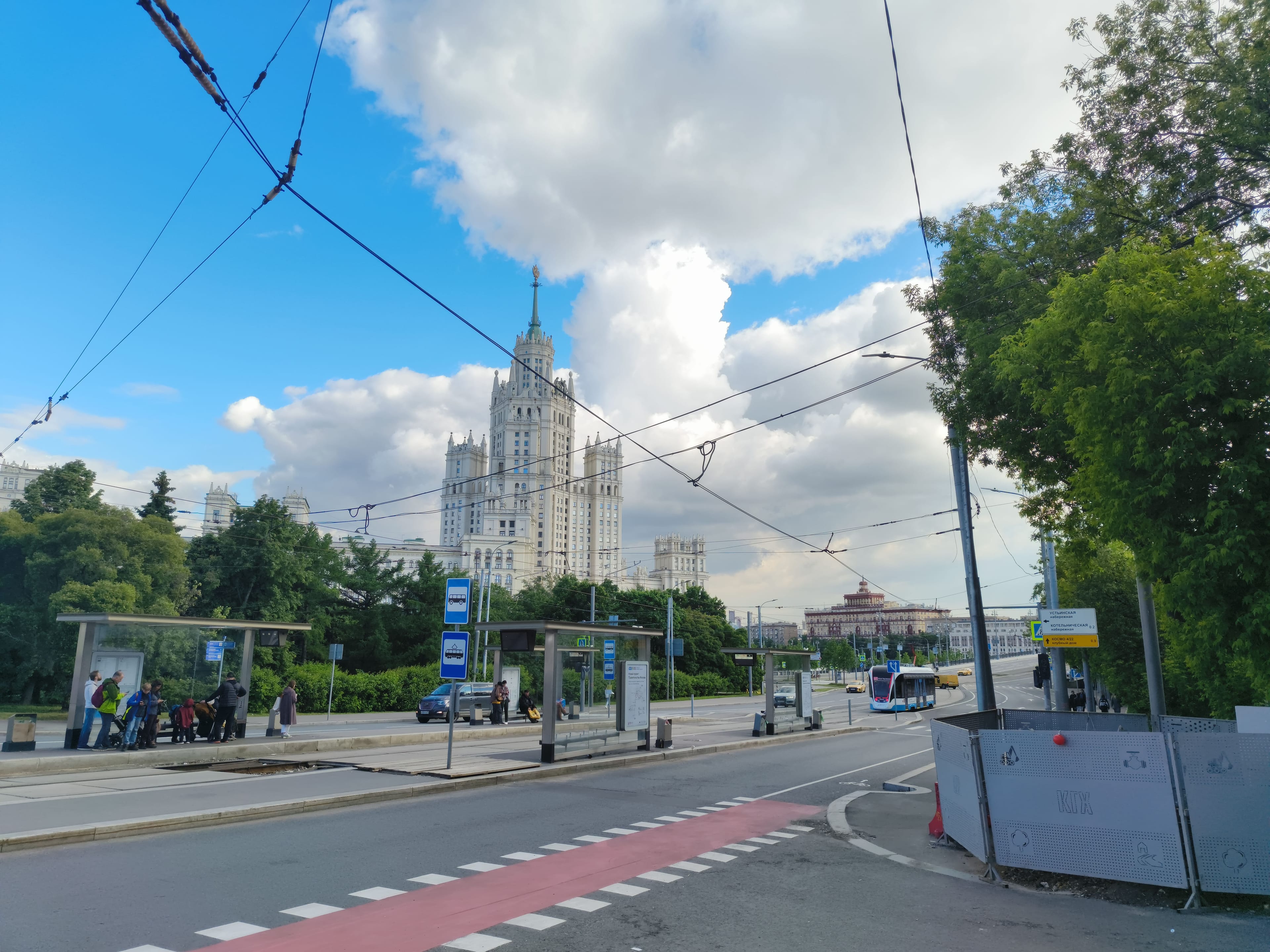 Photo from Moscow: stalin high rise street.