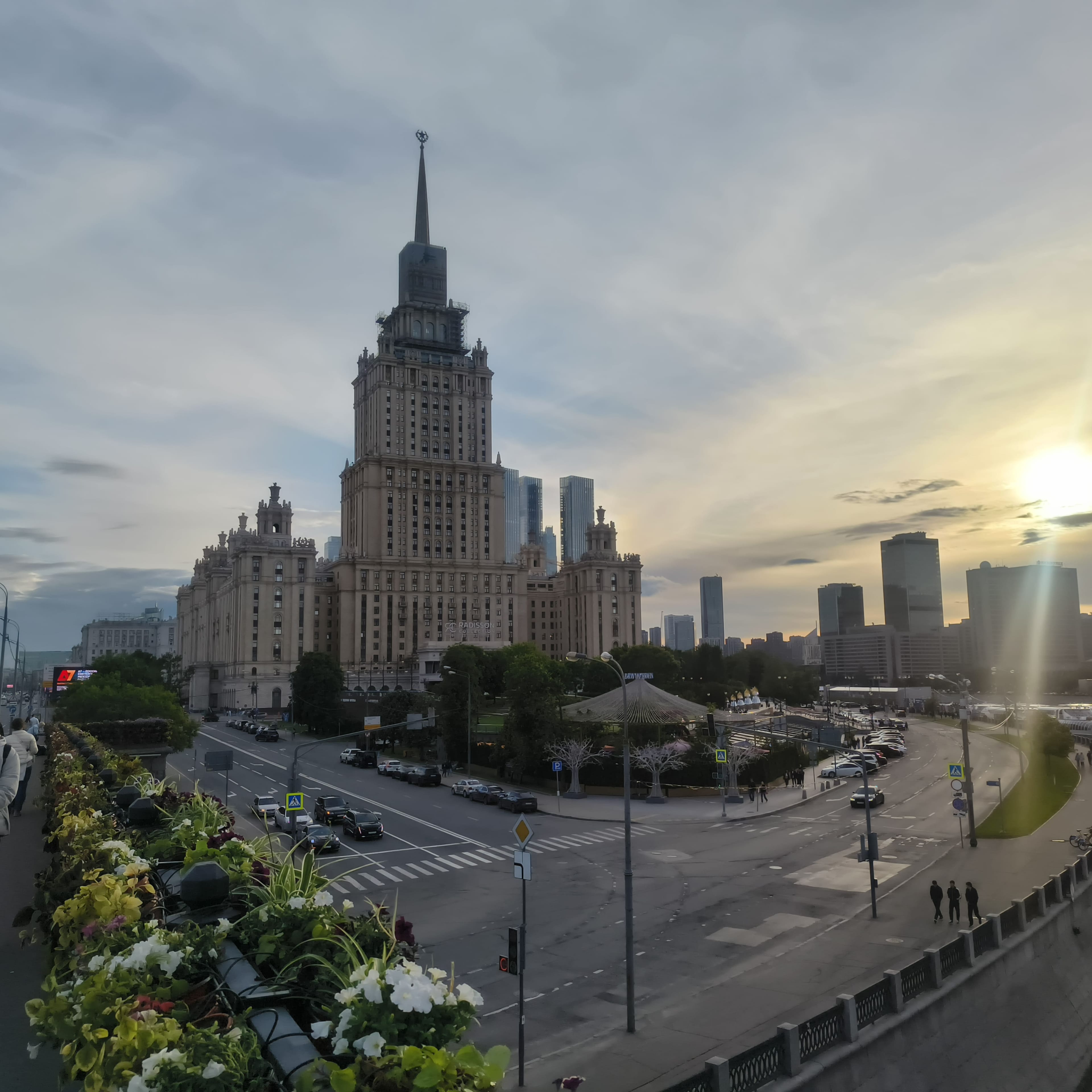 Photo from Moscow: ukraine hotel sunset.