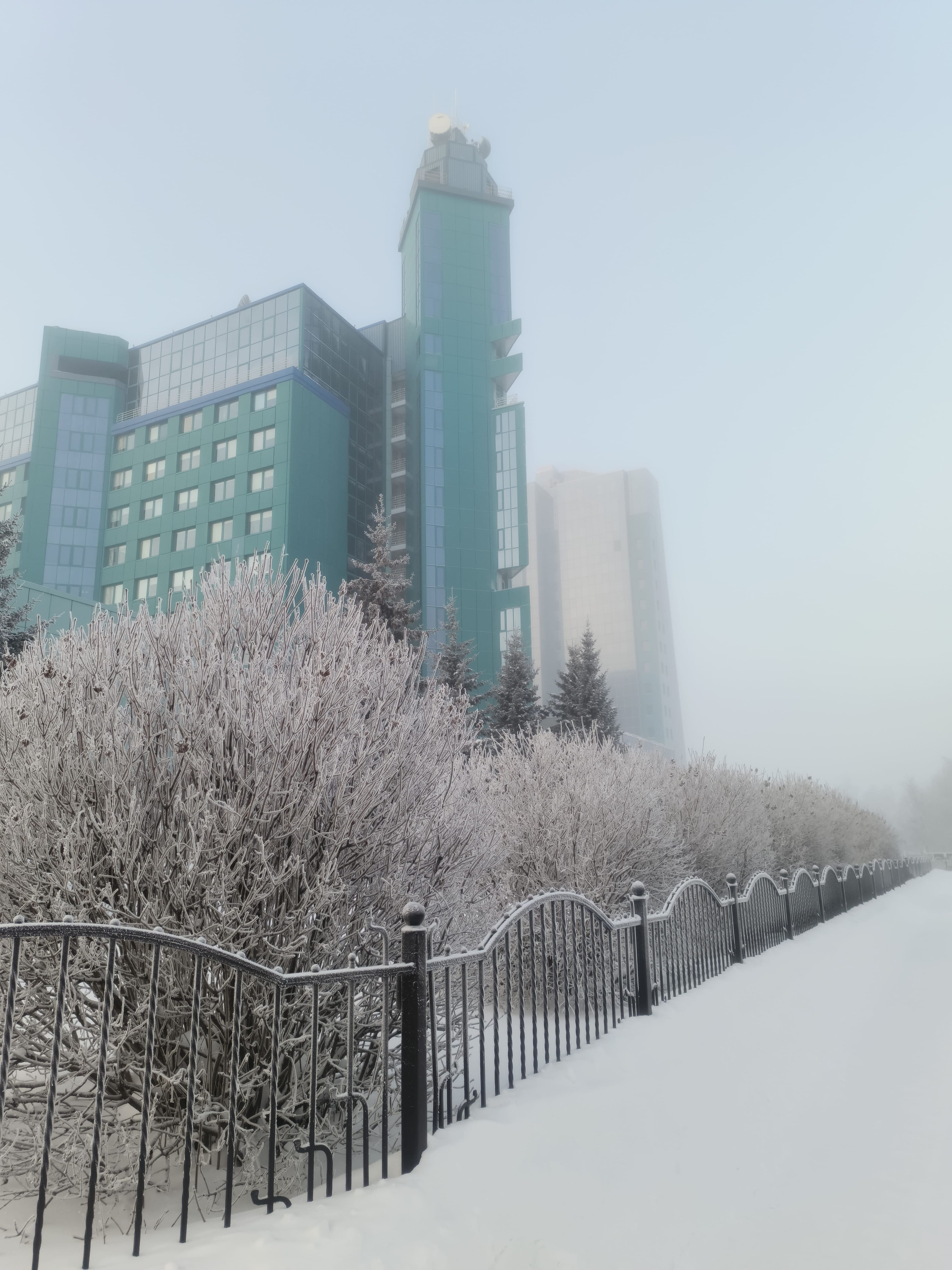 Photo from Surgut: frost 13.